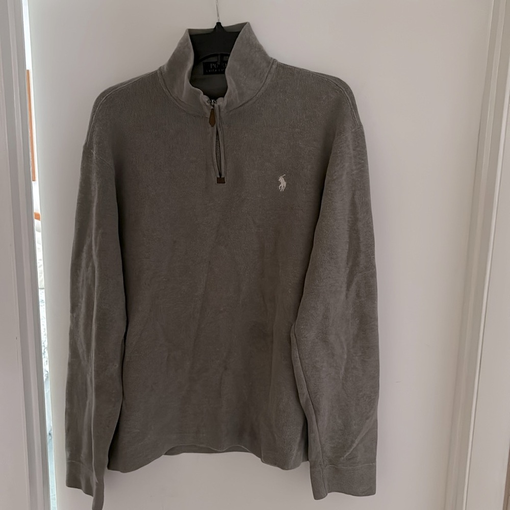 Grey Polo Quarterzip